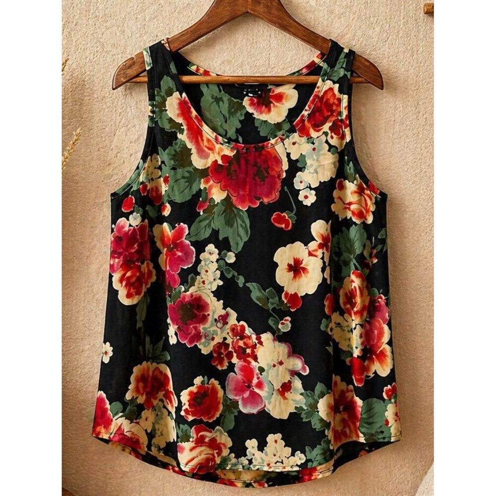Torrid Floral Pattern Sleeveless Top Size 1| 1X=Sz‎ 14-16
